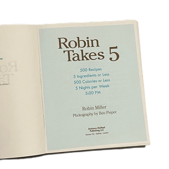 Robin Takes 5 paperback cookbook - Picture 4 of 6